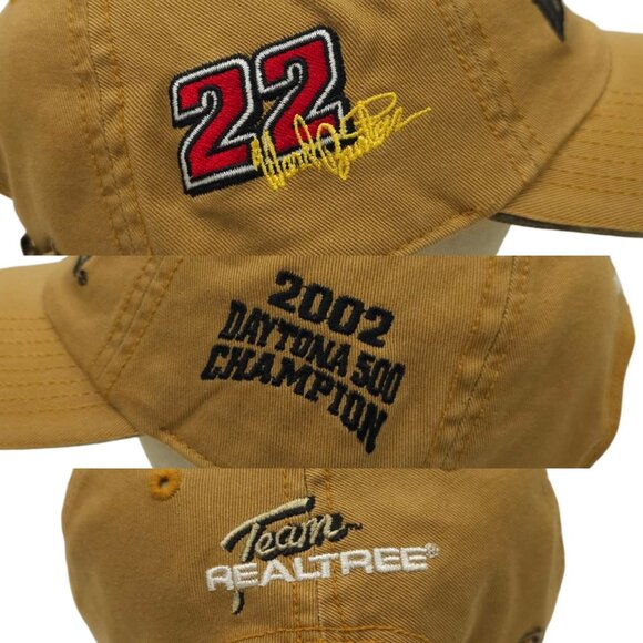 Team Realtree 2002 Daytona 500 Champion Strapback Cap 22 Ward Burton Trucker Hat - Picture 7 of 14